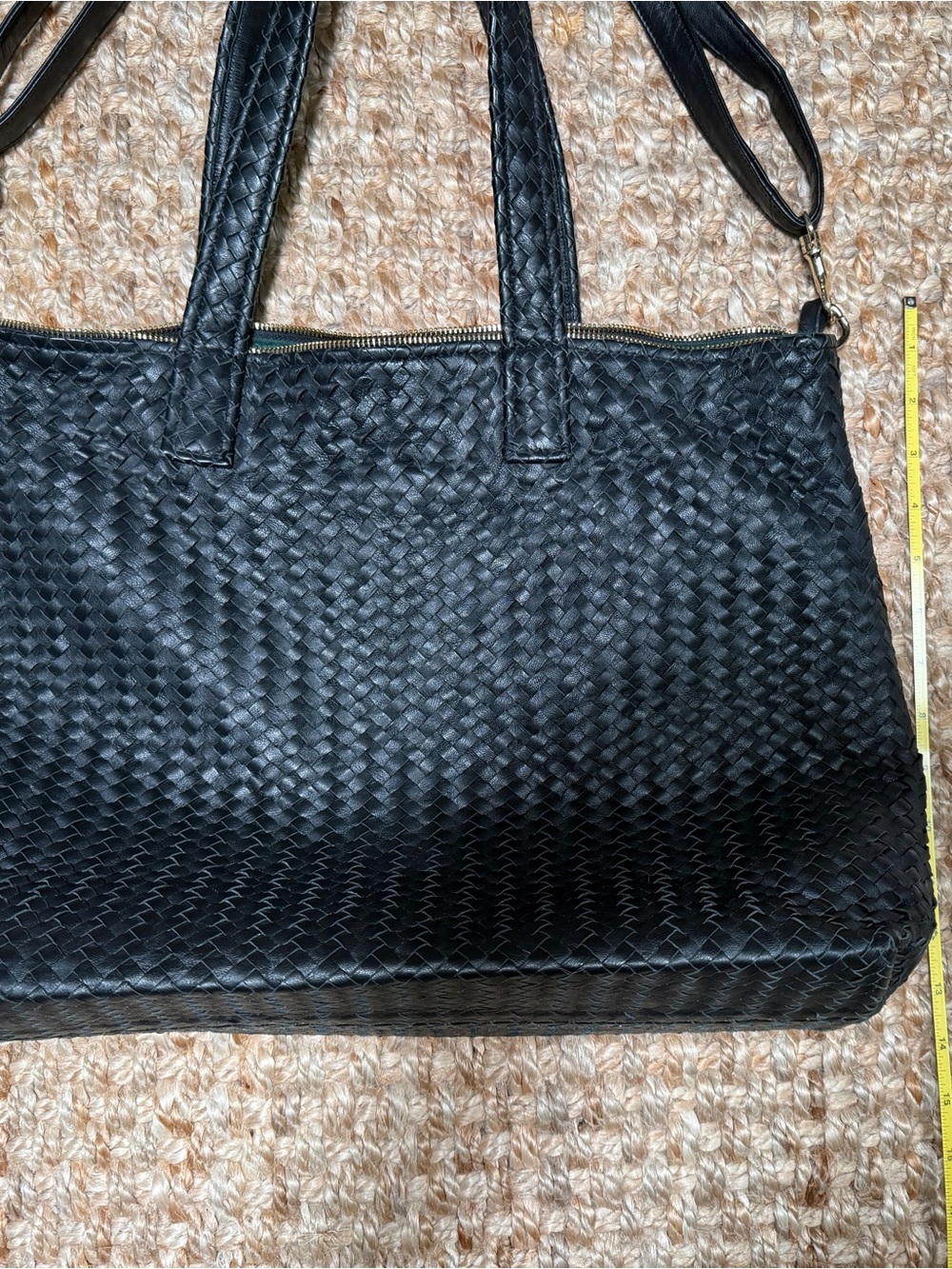 Leather woven bag - Picture 5 of 7